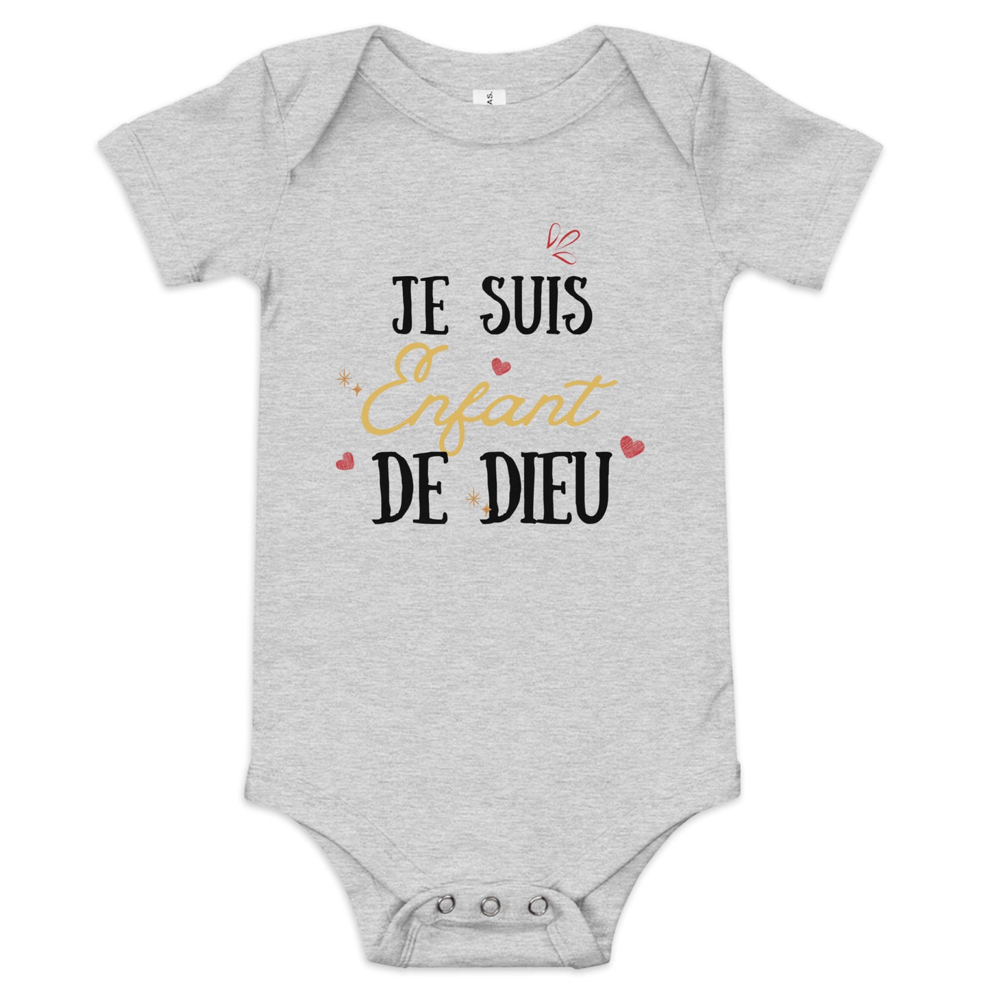Body à manches courtes Je suis enfant de Dieu